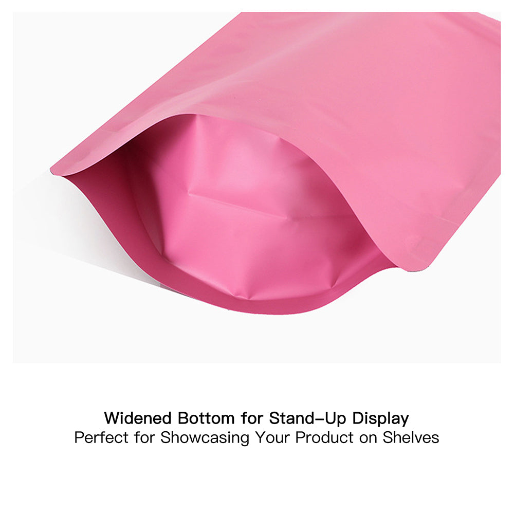 Multi-Color Matte Stand-Up Aluminum Foil Bags | Custom Logo Resealable Pouches