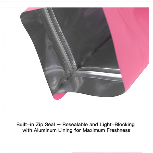 Multi-Color Matte Stand-Up Aluminum Foil Bags | Custom Logo Resealable Pouches