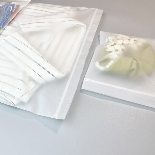 Custom Ziplock Bags with Logo – Soft Semi-Transparent Resealable Self-Sealing Plastic Bags