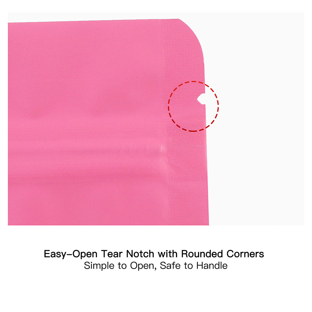 Multi-Color Matte Stand-Up Aluminum Foil Bags | Custom Logo Resealable Pouches