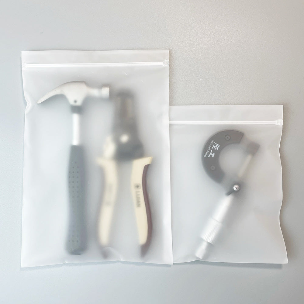 Custom Ziplock Bags with Logo – Soft Semi-Transparent Resealable Self-Sealing Plastic Bags