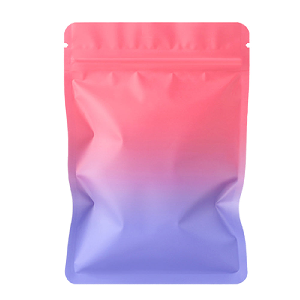 Custom Gradient Matte Foil Resealable Bags (Double-Sided Opaque Metallized Film)