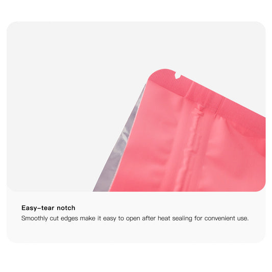 Custom Gradient Matte Foil Resealable Bags (Double-Sided Opaque Metallized Film)