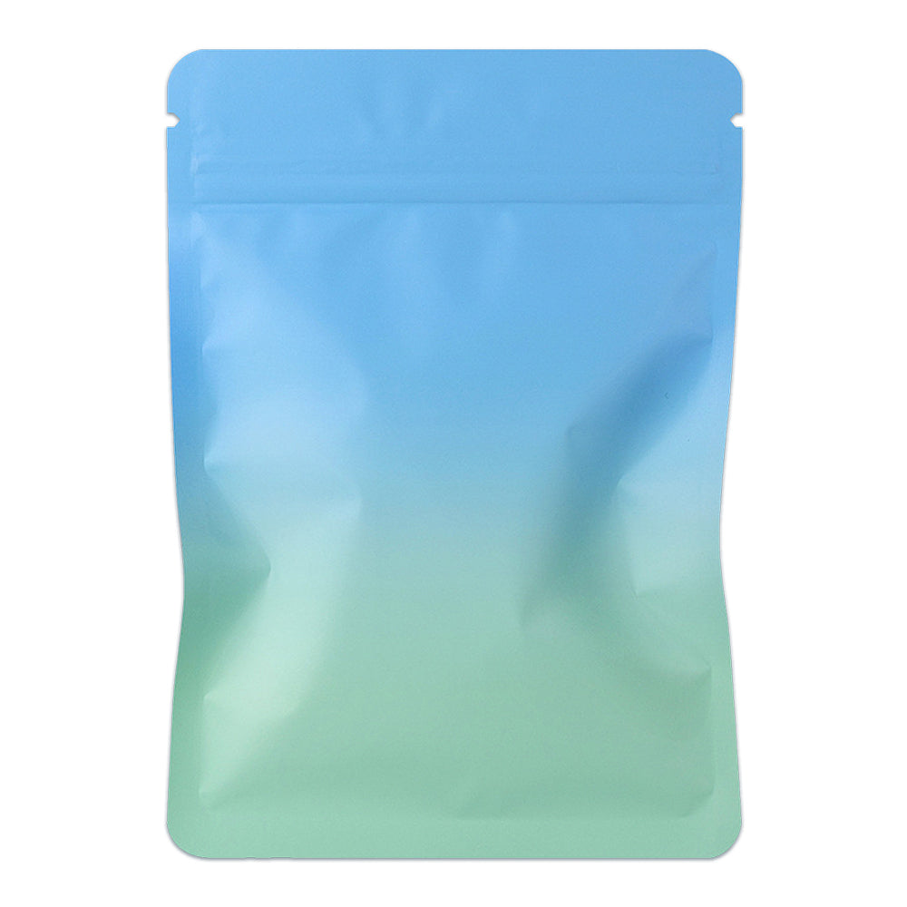 Custom Gradient Matte Foil Resealable Bags (Double-Sided Opaque Metallized Film)