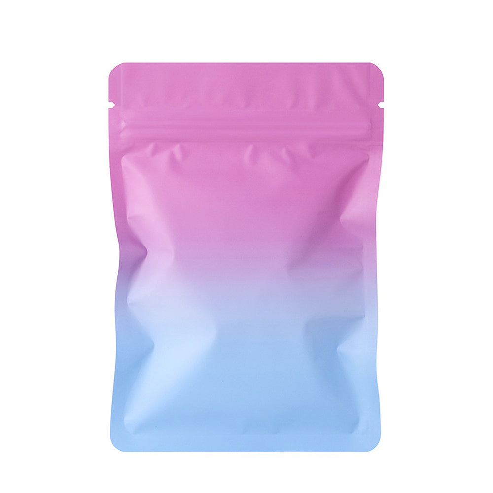 Custom Gradient Matte Foil Resealable Bags (Double-Sided Opaque Metallized Film)