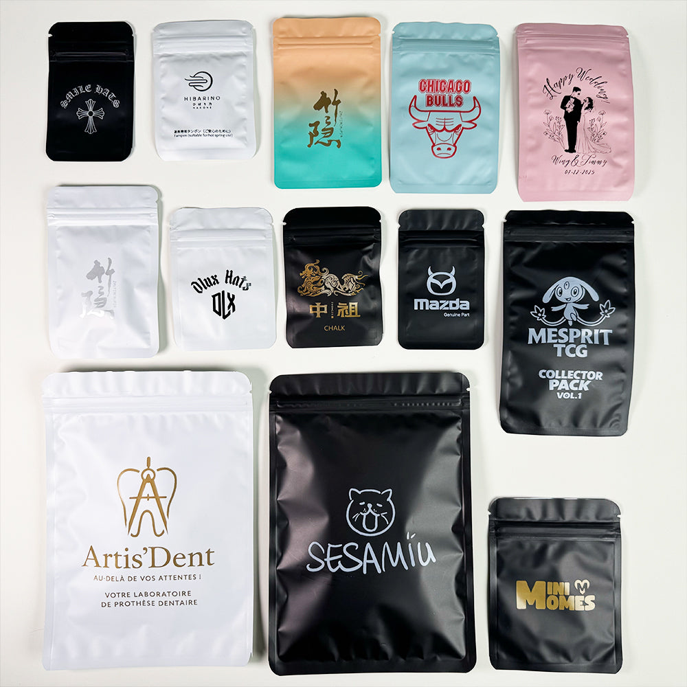 Custom Matte Foil Resealable Bags - Double-Sided Opaque
