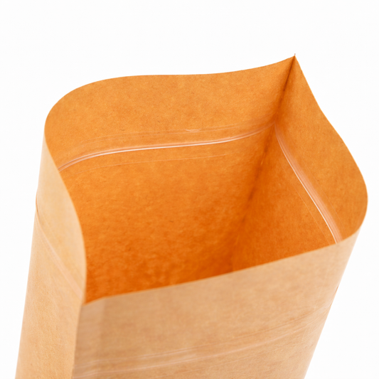 Custom Kraft Stand Up Pouches with Window