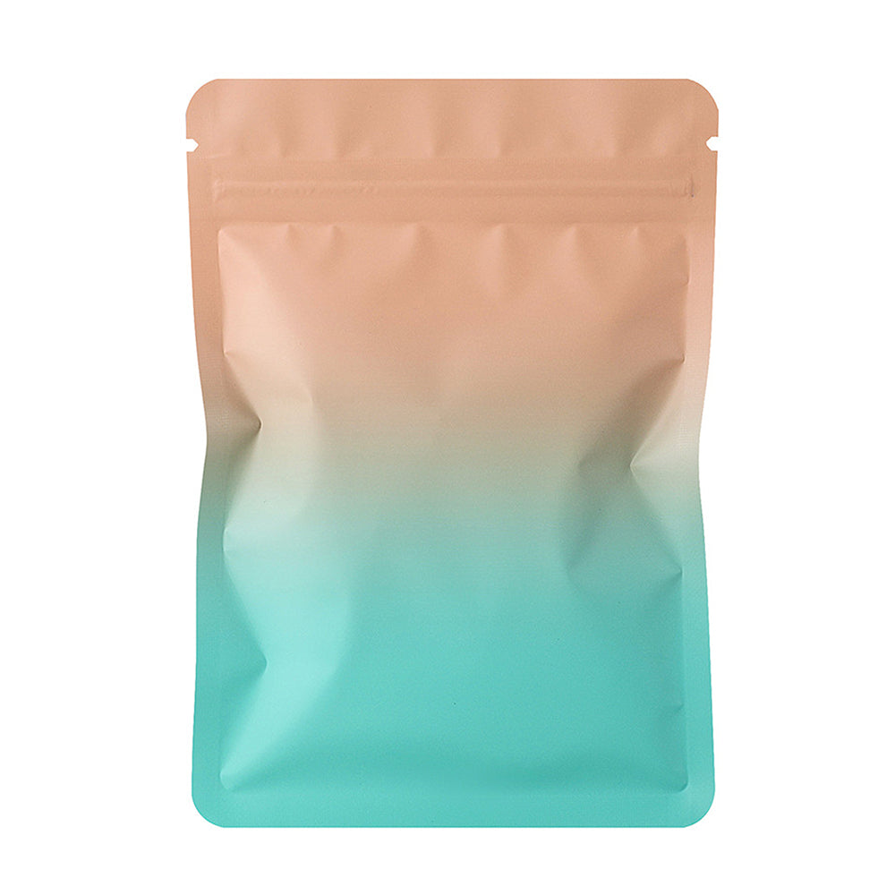 Custom Gradient Matte Foil Resealable Bags (Double-Sided Opaque Metallized Film)