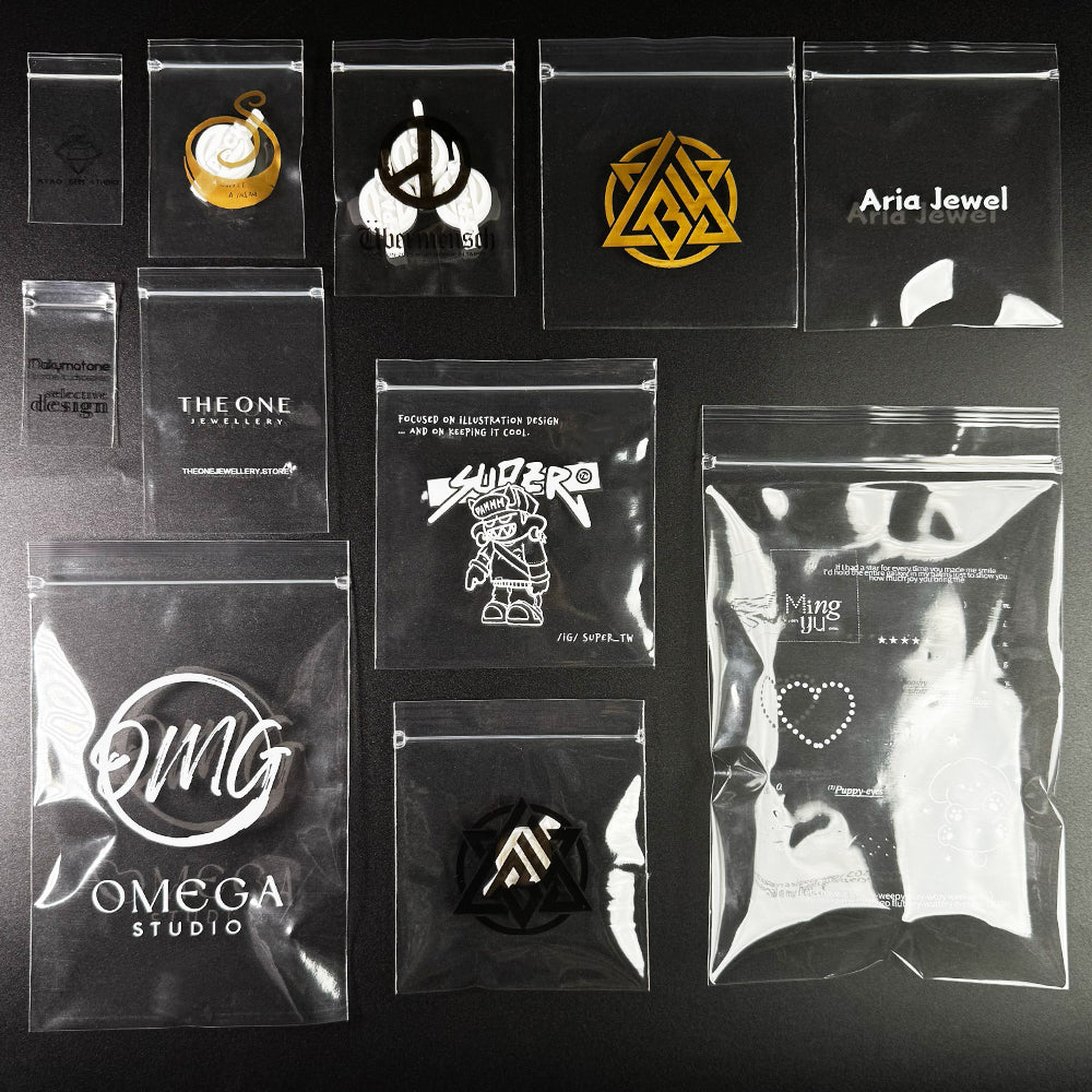 Custom Resealable Ultra-Clear Packaging Bags – Ziplock Poly Bags with Your Brand